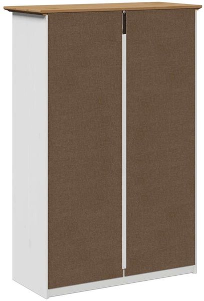 vidaXL Schuhregal BODO Weiß und Braun 80x35x118 cm 4016882 Bild 7