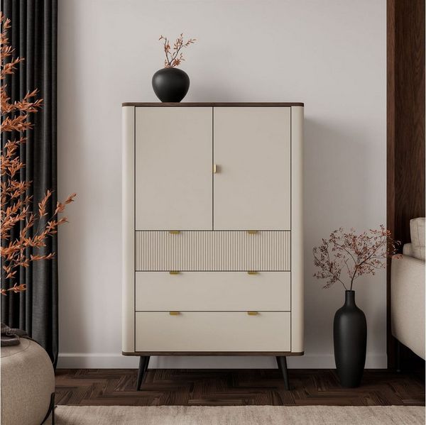 Lookway Kommode mit Schubladen AUTUMN 2D3S mit geriffeltem Front