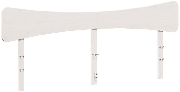vidaXL Massivholzbett ohne Matratze Weiß 160x200 Kiefernholz 3328227 Bild 6