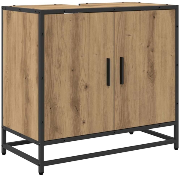 vidaXL Badezimmermöbel-Set mit Regal 3 pcs Artisan-Eiche Holzwerkstoff 3402327 Bild 4