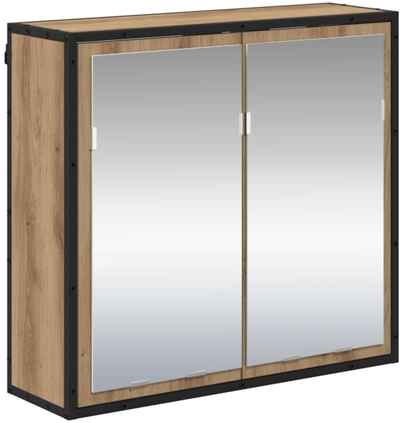 vidaXL Badezimmermöbel-Set mit Regal 3 pcs Artisan-Eiche Holzwerkstoff 3402327 Bild 3