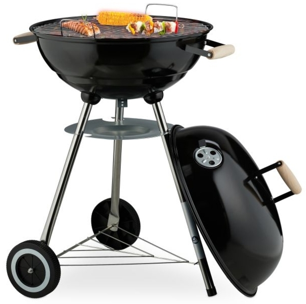 Fahrbarer Kugelgrill in Schwarz 10050865_59