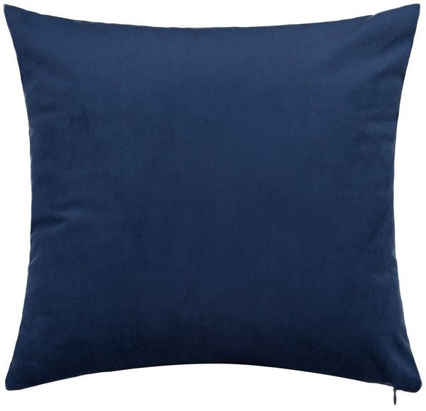 BARBONS Kissenbezug Stilvolle Kissenbezüge aus samtigem Stoff, Kissenhülle, (2 Stück), Navy