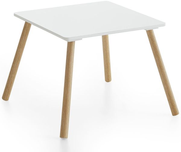 Kindermöbel 3er Set (B/H/T: 55x43x55 cm) in Weiß und Pinie Nachbildung Bild 7