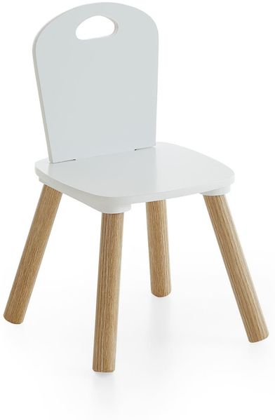 Kindermöbel 3er Set (B/H/T: 55x43x55 cm) in Weiß und Pinie Nachbildung Bild 8