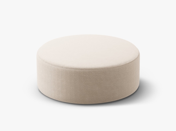 Micadoni Pouf Dia 90cm Boucle Baloo Beige