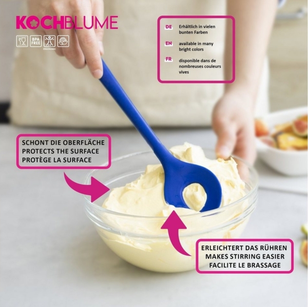 Kochblume Backlöffel 30 cm rot Bild 3