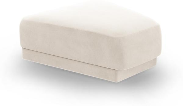 Micadoni Hocker Miley Samtstoff Bluvel Helles Beige