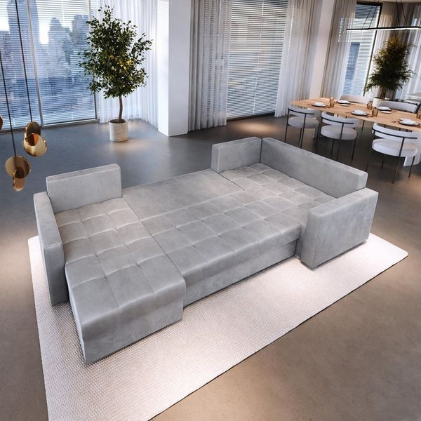 Masseno Ecksofa LORIVO mit Schlaffunktion U-Form, Sofa mit Bettkasten Bild 3