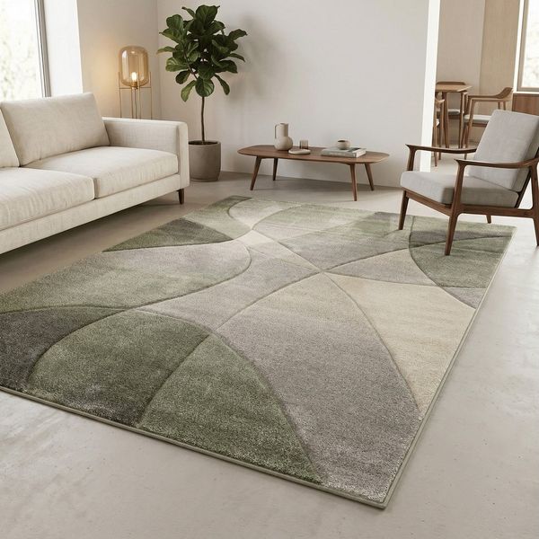 Pergamon Designteppich Designer Teppich Maui Modern, Rechteckig, Höhe: 13 mm