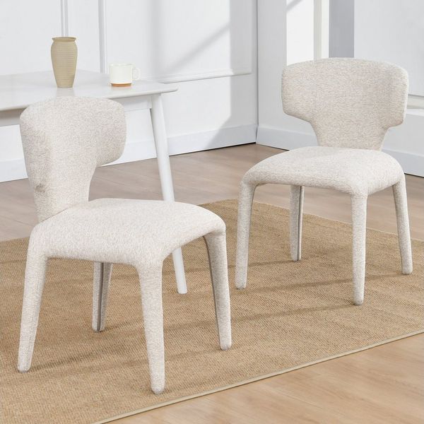 Duhome Esszimmerstuhl (8645), 2er Set, Bouclé-Material, Moderner Stil