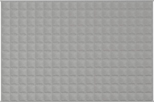 vidaXL Gewichtsdecke Stoff, 1 x Gewichtsdecke, Hellgrau, 120x180 cm, Baumwolle, 5 kg Bild 3