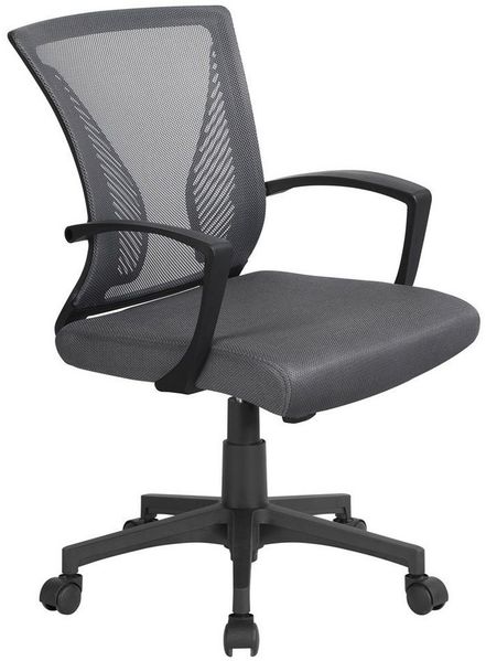 Yaheetech Bürostuhl, Schreibtischstuhl mit Wippfunktion