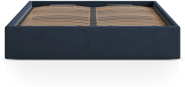 Micadoni Bett Susan Strukturierter Stoff Königsblau 160x200