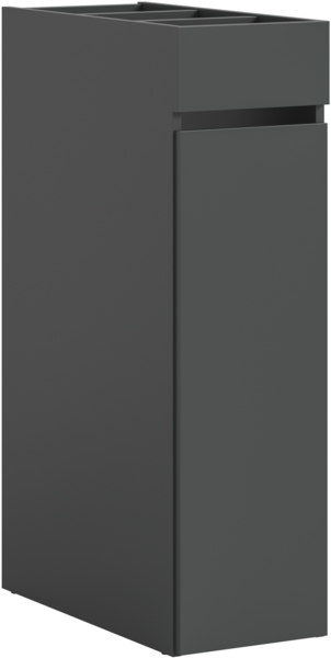 Anstellregal (B/H/T: 29x101x60 cm) in anthrazit Nachbildung