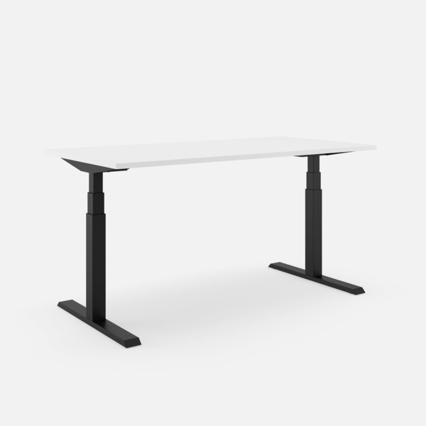 SLS 470 PRO Schreibtisch - 200 , Weiß , Schwarz Bild 1