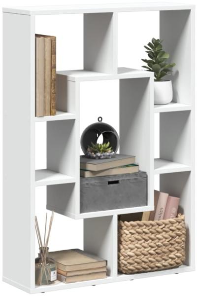 vidaXL Bücherregal Weiß 63x20x90 cm Holzwerkstoff 858138