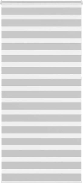 vidaXL Doppelrollo Hellgrau 110x230 cm Stoffbreite 105,9 cm Polyester 4014497