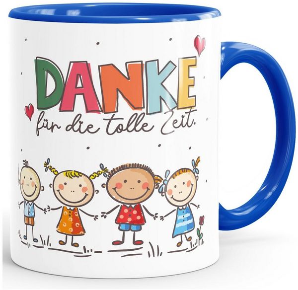 SpecialMe Tasse Kaffee-Tasse Danke Erzieherin Herz kleines Geschenk Abschied Spruch, Keramik