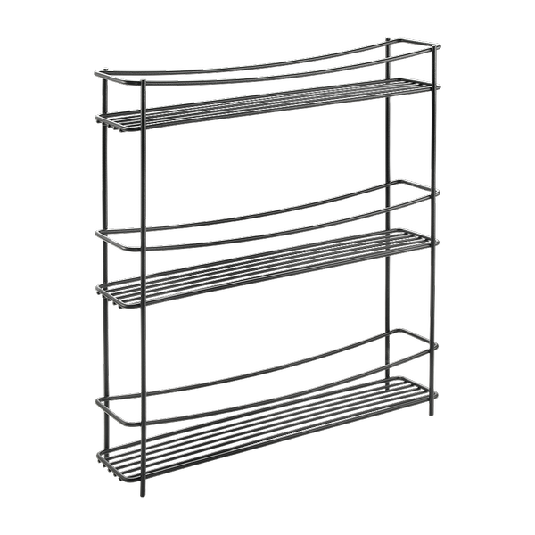 Metaltex Gewürzregal mit 3 Etagen Kumino Schwarz 443431