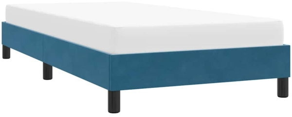 vidaXL Bettgestell ohne Matratze Dunkelblau 90x220 cm Samt 4101389 Bild 3