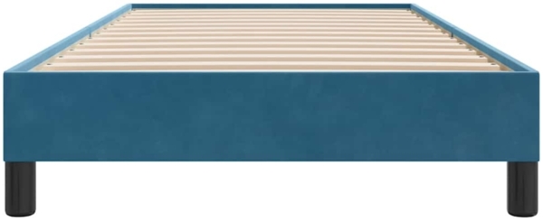 vidaXL Bettgestell ohne Matratze Dunkelblau 90x220 cm Samt 4101389 Bild 4