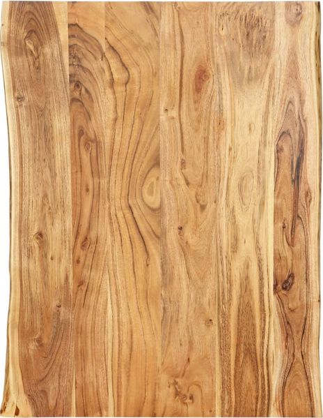 Tischplatte | Schreibtischplatte Massivholz Akazie 80x(50-60)x2,5 cm