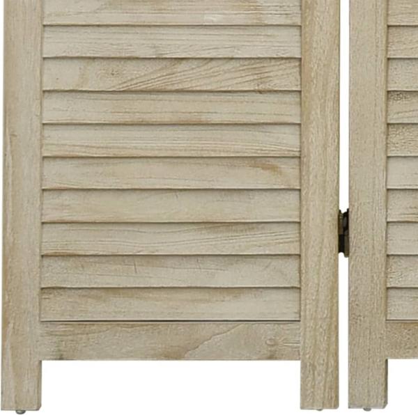 vidaXL 6-tlg. Raumteiler 210x165 cm Massivholz Paulownia 338581 Bild 4