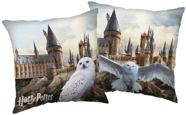 Harry Potter Motivkissen Hedwig 1-Stück 40x40 cm Doppel-Seitig Aufdruck Sofakissen