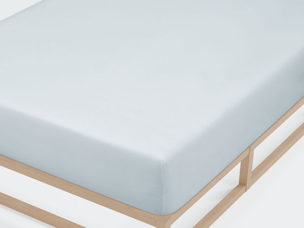 biberna Jersey-Elastic-Spannbetttuch 0077866, ciel, 1x 140x200 cm - 160x220 cm