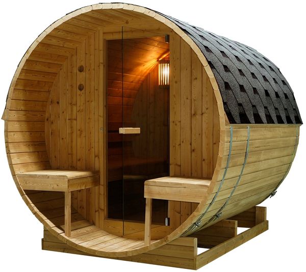 Outdoor Fasssauna BERGEN für 4 - 6 Personen