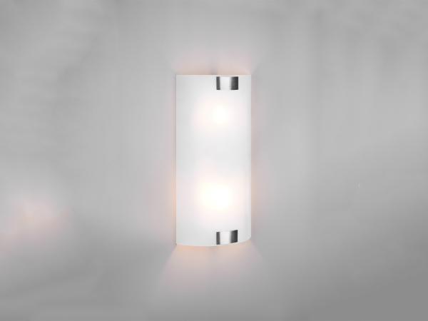 TRIO Leuchten LED Wandleuchte, LED wechselbar, Warmweiß, flach Lampenschirm-e Glas für Treppenaufgang Designklassiker, H 40cm