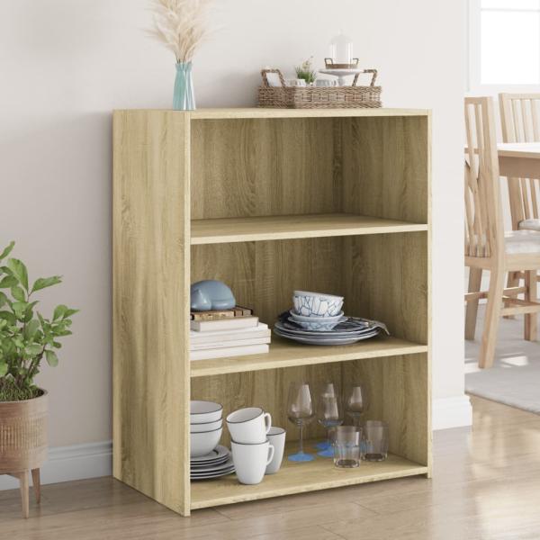 vidaXL Sideboard Sonoma-Eiche 70x41x93 cm Holzwerkstoff 846371