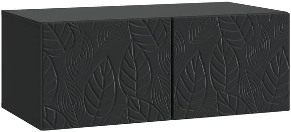 vidaXL Wandmontierter TV-Schrank 98 x 41 x 30 cm Schwarz Holzwerkstoff 898866