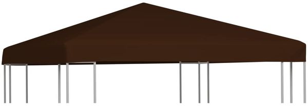 vidaXL Pavillondach 310 g / m² 3x3 m Braun 46621