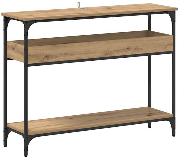 Konsolentisch, Beistelltisch, Konsole Artisan-Eiche 100 x 29 x 75 cm Holzwerkstoff