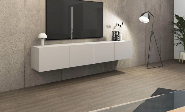 borchardt Möbel Lowboard Sophia, TV-Schrank mit 4 Türen, hängend oder stehend, Breite 200 cm mit 4 Türen, stehend und hängend