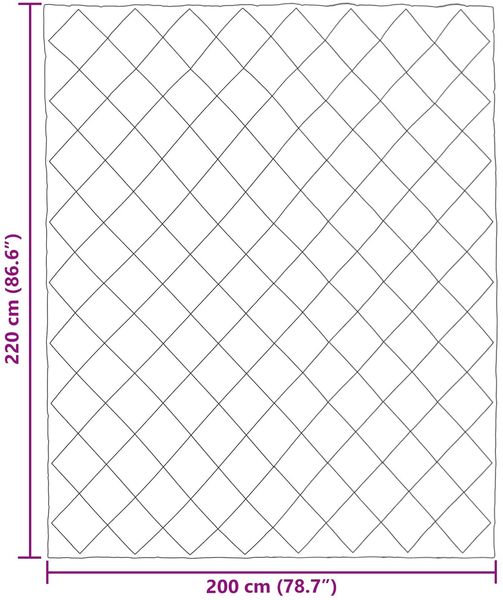 vidaXL Winterbettdecke Taupe 200 x 220 cm Mikrofaser 42025700 Bild 10