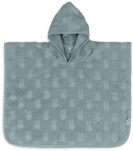 Jollein Badeponcho Frottee Miffy Jacquard Sea Green Grün