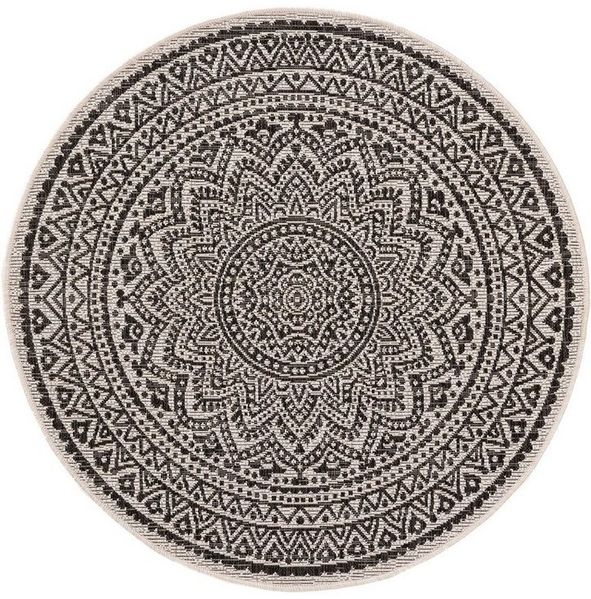 benuta Outdoorteppich Cleo, rund, Höhe: 5 mm, Kunstfaser, Berber, Ethno-Style, Wohnzimmer