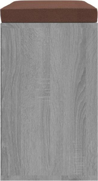 vidaXL Schuhbank Grau Sonoma 103x30x48 cm Holzwerkstoff 342613 Bild 4