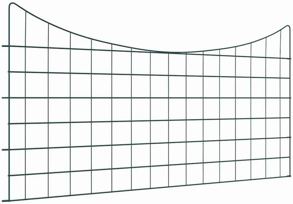 vidaXL Teichzaun Set 5 pcs Grün 100 x 50 cm Stahl 42017315