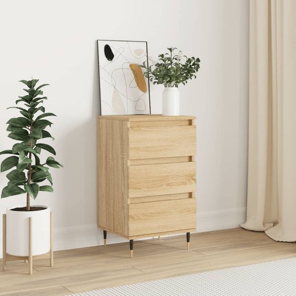 vidaXL Sideboard Sonoma-Eiche 40x35x70 cm Holzwerkstoff 831087