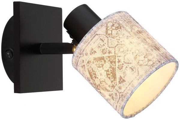 Wandleuchte Innen mit Schalter Wohnzimmer Wandlampe Schlafzimmer 15581-1