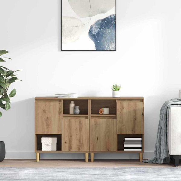 vidaXL Sideboards 2 pcs Artisan-Eiche 60 x 35 x 70 cm Holzwerkstoff 3415572