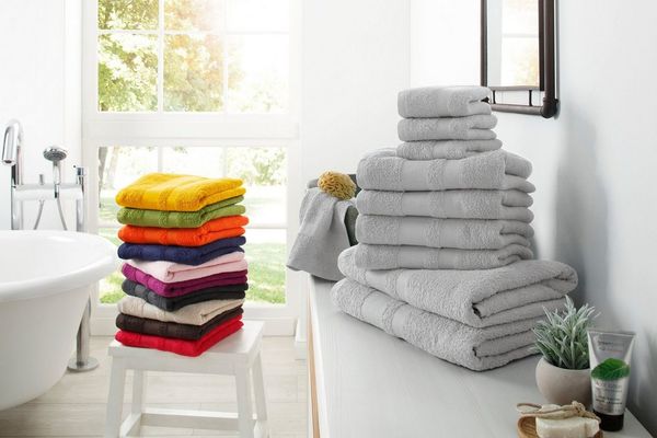 OTTO home Handtuch Set Vanessa, 10-tlg Handtuch-Set, weich, in Standard- und Premium-Qualität, Walkfrottee (Set, 10-St), 100% Baumwolle, Duschtücher, Handtücher, Gästetücher, mit Bordüre