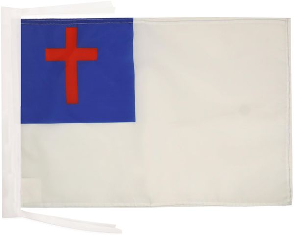 AZ FLAG - Flagge Christliche Religion - 45x30 cm Mit Kordel - Christentum Fahne 30x45 Cm - Flaggen