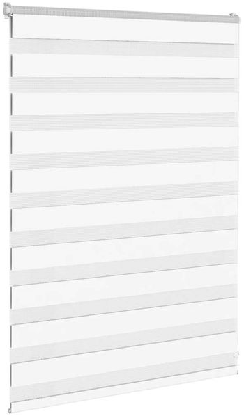 vidaXL Doppelrollo Weiß 115x100 cm Stoffbreite 110,9 cm Polyester 4014732 Bild 3
