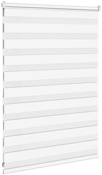 vidaXL Doppelrollo Weiß 115x100 cm Stoffbreite 110,9 cm Polyester 4014732 Bild 4