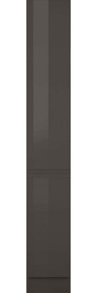 KOCHSTATION Apothekerschrank KS-Virginia 200 cm hoch 30 cm breit, 2 Auszüge mit 5 Ablagen, griffloses Design